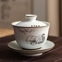 湯呑み、茶碗/茶器（単品）陶磁器(セラミック製) 手描き　觀合堂 | 三国趙雲 湯呑み、茶碗/茶器（単品）陶磁器(セラミック製) 手描き 觀合堂